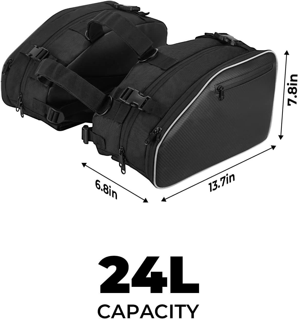 24L salvesker med stor oppbevaringskapasitet