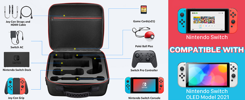 Carrying Case for Nintendo SwitchSwitch OLED Model  (2)