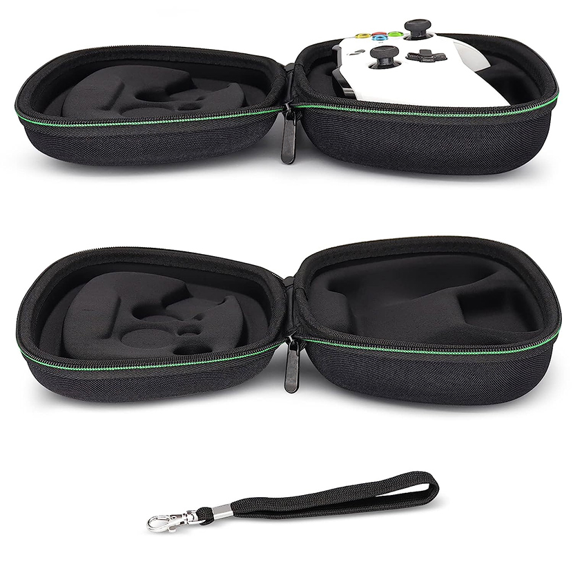 Protective Case Compatible with Xbox Series XS or Core Wireless Controller, Travel Carrying Bag Storage Case Controller Holder Home Safekeeping, Black (2)