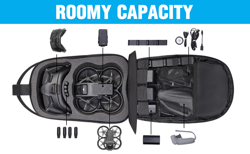 Waterproof Hard Carrying Case Drone Sling Backpack Bag  (8)