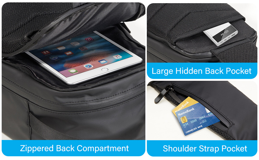 Waterproof Hard Carrying Case Drone Sling Backpack Bag  (9)